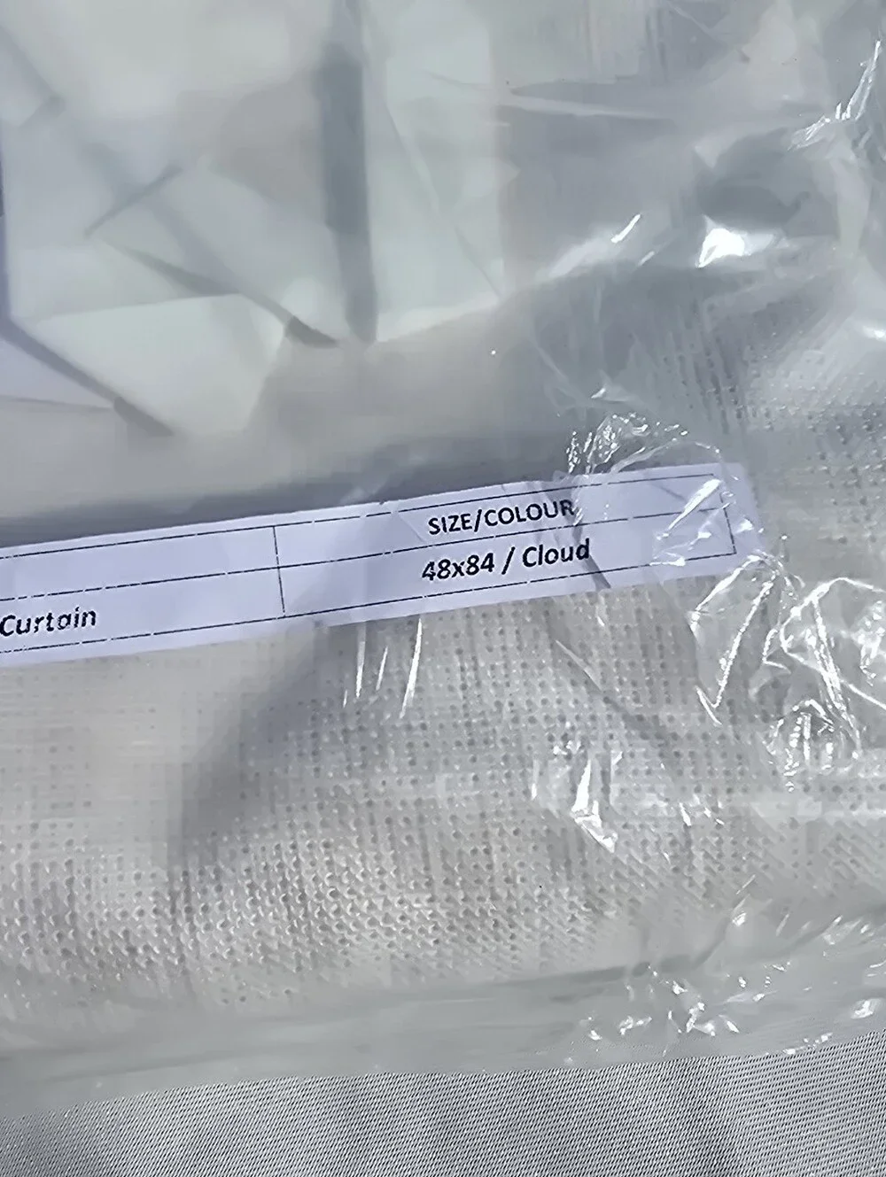 Quince 48x84 Heavyweight European Linen FILTERING Cloud Curtain 48